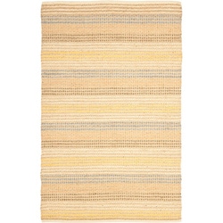 Hand-knotted Vegetable Dye Jubilee Beige Hemp Rug (7' 6 x 9' 6)