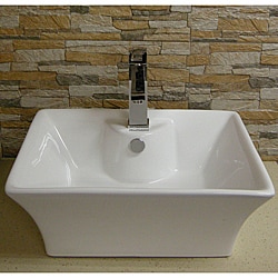 Vitreous China White Vessel Sink