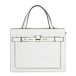 Salvatore Ferragamo Leather Accordion Satchel