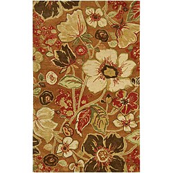 Hand-Tufted Gold Wool Area Rug (3'6 x 5'6)