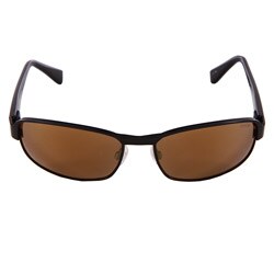 Bolle Men's'Malcolm' Satin Black Plastic Polarized Fashion Sunglasses