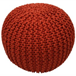 Handmade Casual Living Disco Cables Pouf
