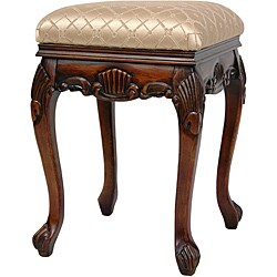 Wood Sandy Tile Queen Victoria Parlor Stool (China)