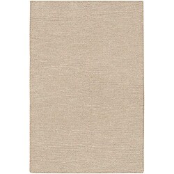 Hand-woven White Wool Area Rug (2' x 3')