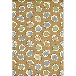 Hand Hooked Sand Area Rug (2'x3')