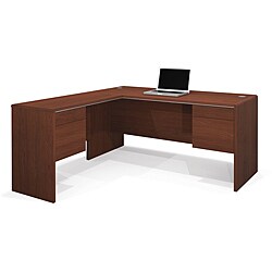 Bestar Fall Creek L-Desk in Bordeaux