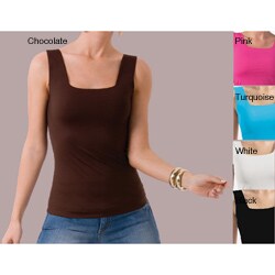 Illusion Women's Microfiber Square-neck Tank 