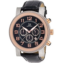 Joshua & Sons Men's Stainless Steel Chronograph Strap Watch