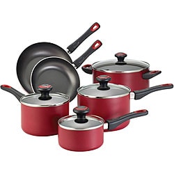 Farberware Red 10-piece Cookware Set