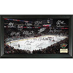 Highland Mint Minnesota Wild Rink Signature Photo Set