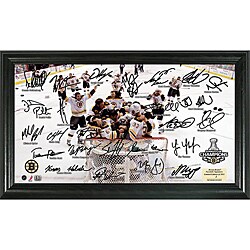 Highland Mint Boston Bruins 2011 Stanley Cup Champions Signature Framed Photo 