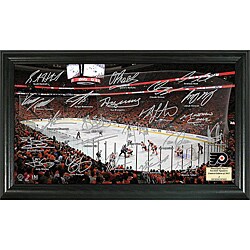 Highland Mint Philadelphia Flyers Team Autographed Framed Rink Photo
