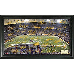 Highland Mint Minnesota Vikings Signature Gridiron Collection Framed Photo