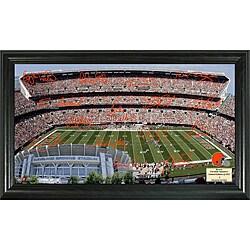 Highland Mint Cleveland Browns Signature Gridiron Collection Framed Photo