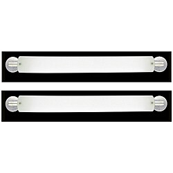 Marriott Series 2-light Brushed Nickel Opal Acrylic Bath Strips (2 Pack)