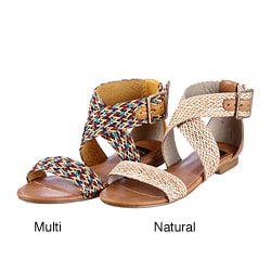 BC Footwear Women's 'Conch' Woven Sandals FINAL SALE