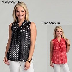 Requirements Women's Polka-dot Bow Top FINAL SALE