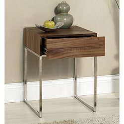 Abbyson Living Verona Walnut End Table