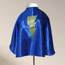 Power Capes Blue and Yellow Lightning Bolt Superhero Cape