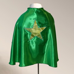Power Capes Kelly Green and Yellow Star Superhero Cape