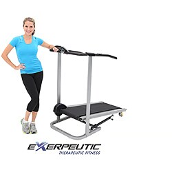 Exerpeutic Manual Safety Handle/ Pulse Treadmill