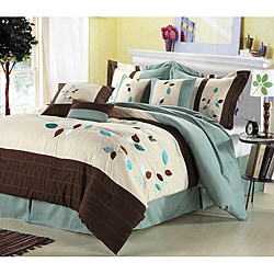 Hampton Leaves Oversized 8-piece Comforter Set