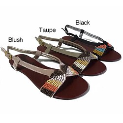 I-Comfort Women's Beaded Sandal