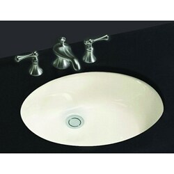 Oval White Ceramic Undermount Sink