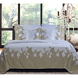 Audrey Floral Cotton Full/Queen-size Quilt Set
