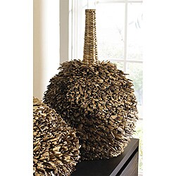 Tall Fuzzy Abaca Vase
