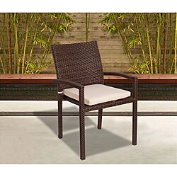 Atlantic Liberty Wicker Stacking Armchair (Set of 4)