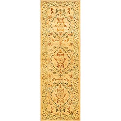 Hand-Tufted Tabriz Cream Wool Runner (8' x 2'6)