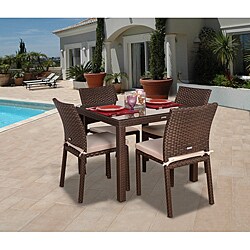 Atlantic 'Liberty' Wicker 5-piece Dining Set
