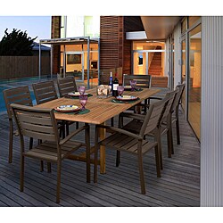 Amazonia 'Luxor' Teak 9-piece Dining Set