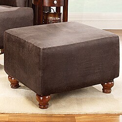 Sure Fit Brown Stretch Ottoman Slipcover