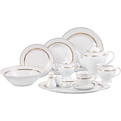 Lorren Home Brilliance 49-Piece Dinnerware Set
