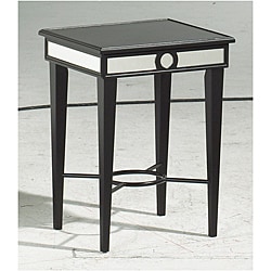 Black Mirror Accent Table