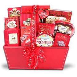Gourmet Romance Gift Basket