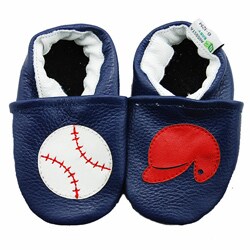 Baseball Soft Sole Leather Baby Shoes