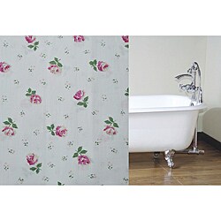 Rose Cotton Shower Curtain