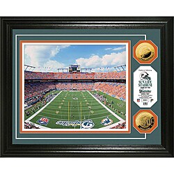 Highland Mint Miami Dolphins Sun Life Stadium 24-Karat Gold Coin Photo Mint
