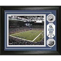 Highland Mint Detroit Lions Ford Field Silver Coin Photo Mint