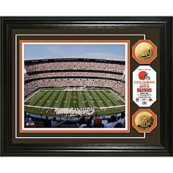 Highland Mint Cleveland Browns Stadium 24k Gold Coin Photo Mint