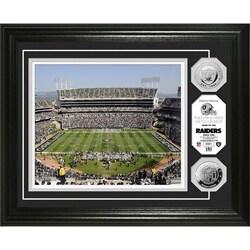 Oakland Raiders Oakland-Alameda County Coliseum Silver Coin Photo Mint