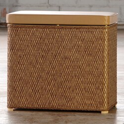 Carter Cappuccino Bench Laundry Hamper