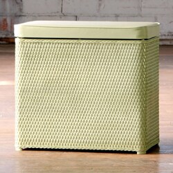 Carter Soft Sage Bench Laundry Hamper