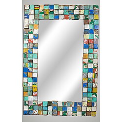 Reclaimed Wood Large Mosaic Mirror (USA)