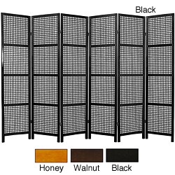 Miyagi Open Lattice 6-panel Room Divider (China)