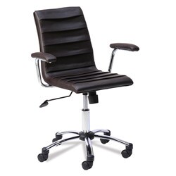 Favorite Finds Brown Faux Leather Desk Chair