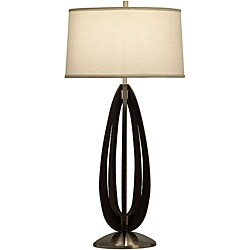 Nova Arito White Linen Table Lamp